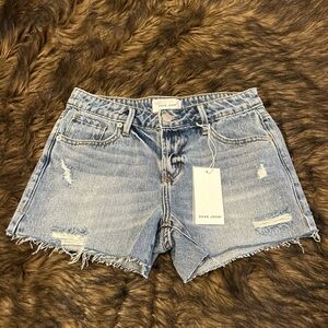 Dear John Gigi Blue Distressed Jean Shorts